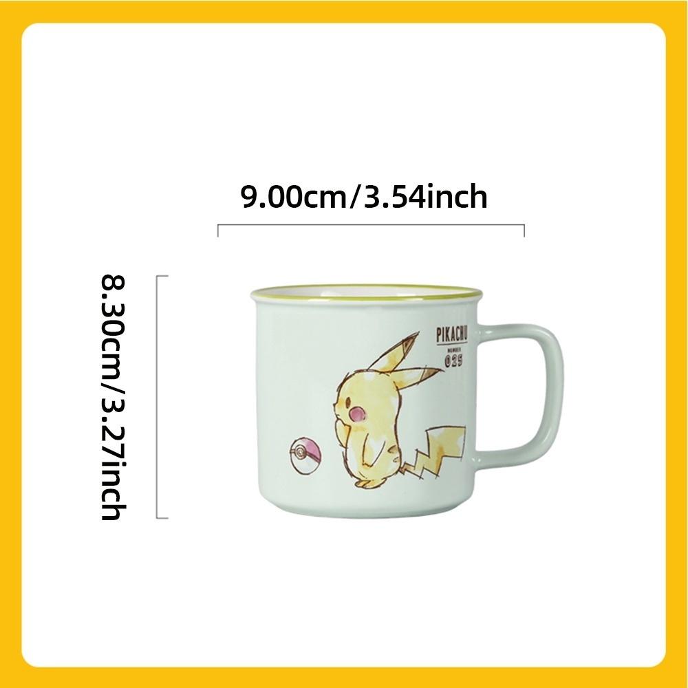 SHUNXIANG Pokémon Lizenzierte Pikachu Keramiktassen Kawaii Muster Frühstück Milchbecher Kinder Kaffeetassen Trinkgeschirr Geschenk
