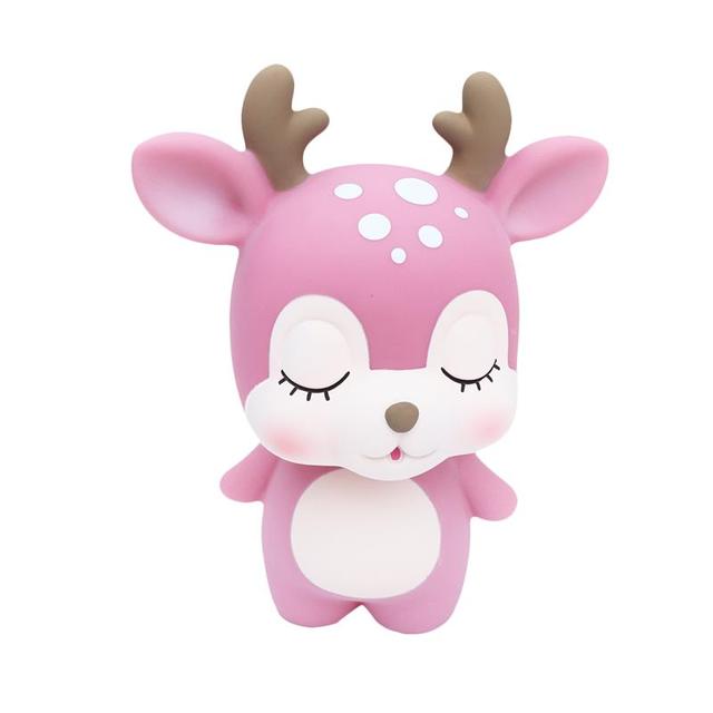 Cartoon Cute Deer Shape Piggy Bank Coin Storage Container Money Jar Coins Money Box Large Savings Box Valentine's Day Gifts