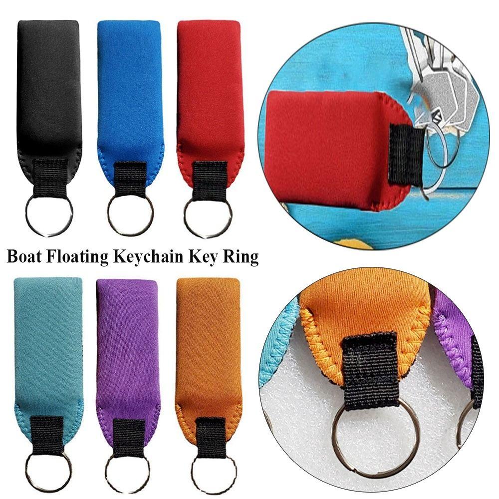 Colors Buoyancy Pendant for Swimming Float Key Ring Floating Keychain Buoyant Key Fob Boat Keychain