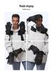 USB Heated Gloves: Winter Warmth with Thick Velvet, Cold-Resistant Motorcycle Riding Power Bank Heating