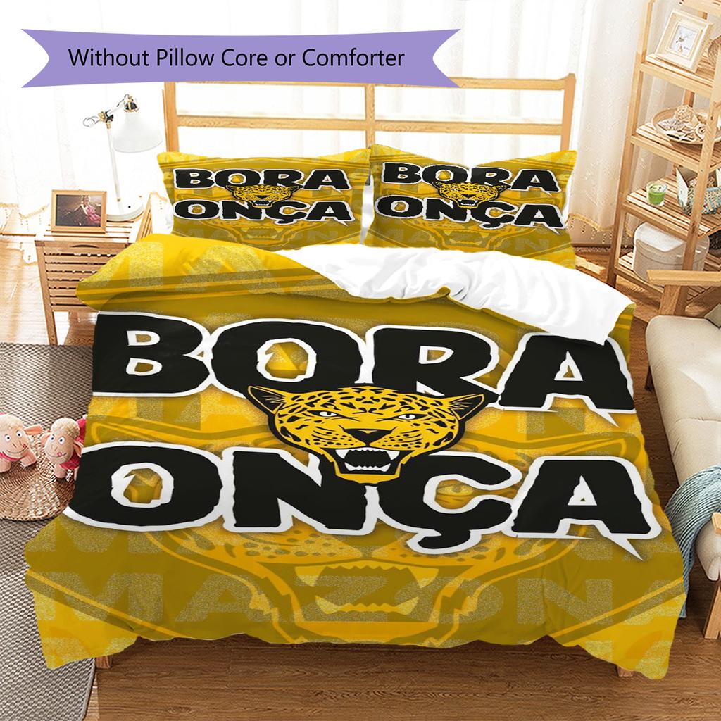 AMAZONAS FC Pattern Bedding Set Quilt Cover Pillowcase Home Decor Gift (1 * duvet cover + 2 * pillowcase, without core)
