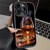 Phone Case for iPhone 17 Air 16E 15 16 Pro Max Cigar Whiskey Ice Drink Cover 14 Plus 13 12 Mini Soft Shell Silicone Fundas