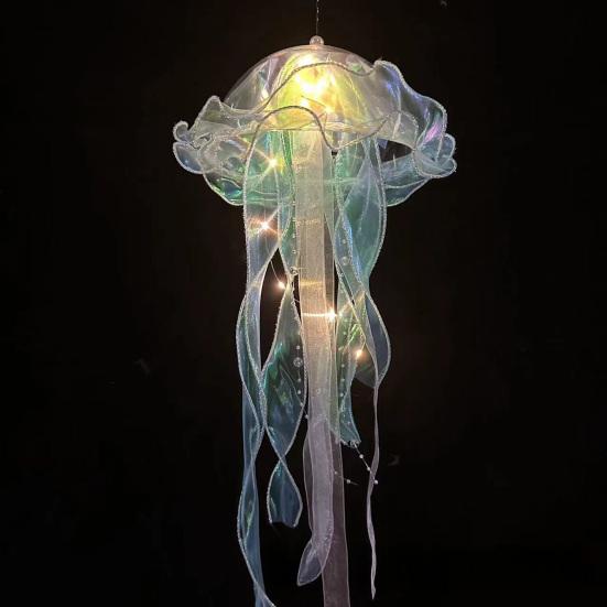 LED Night Light Gradient Jellyfish Pendant Colorful Lamp Ornament Decorative Night Lamp Gift for Friends And Children