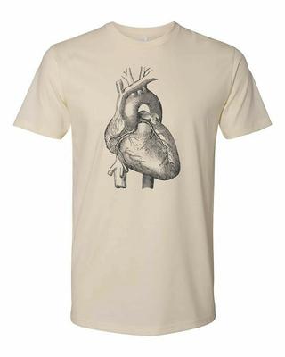 Cottage Cult Clothing T-Shirt Baumwolle Medizinische Anatomie Viktorianische Kunst Herz #4