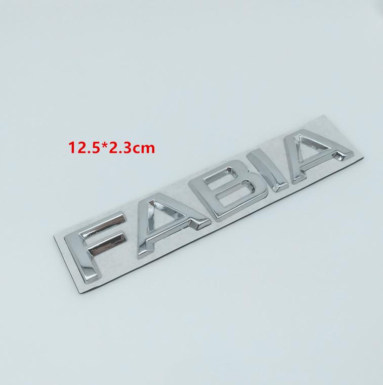 BATL9 1pc Metal for SKODA Octavia Superb RAPID FABIA KAMIQ KODIAQ YETI Car Emblem Letter Badge Rear Tail Trunk Sticker Decal for SKODA