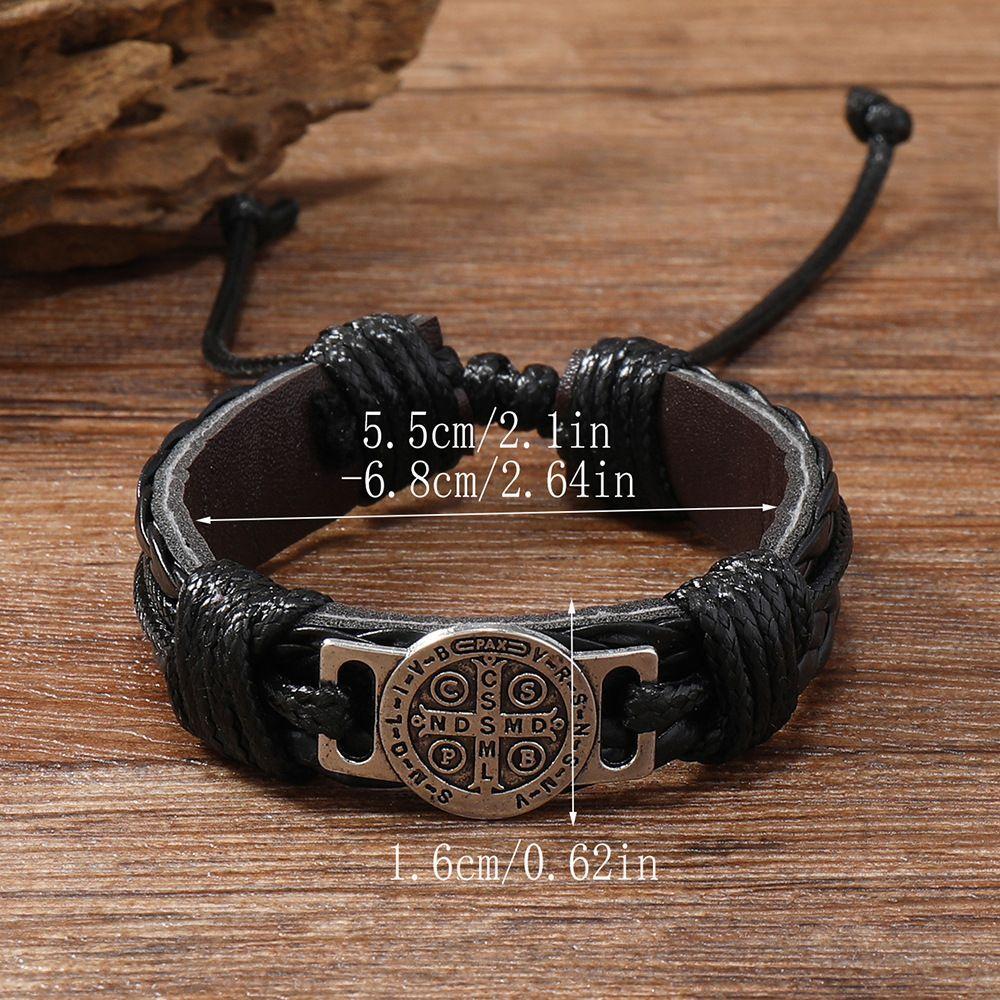 Trendy Men's Bracelet, Simple Retro Pull-out Adjustable Bracelet Jewelry