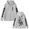 Anime Kaiju No 8 Gen Narumi Zipper Graphic Hoodies Oversized Zip Up Jacket Coat Vintage Long Sleeves Cotton Men Women Clothing