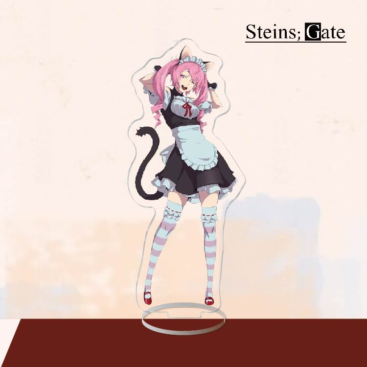 Anime Acrylic Stand Action Figure Toy Steins Gate PVC Acrylic Okabe Rintarou Desktop Stand Model Toy Gift