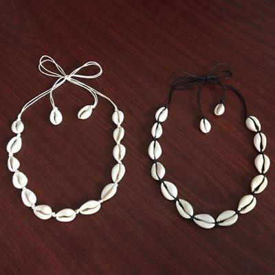 Collana hawaiana con gioielli marini, ciondolo regalo con conchiglia, girocollo fatto a mano da donna