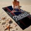 Patriots Team Spirit Microfiber Beach Towel, Lightweight And Quick-Dry, for Summer Travel, Beach Essential, Swimming Pool