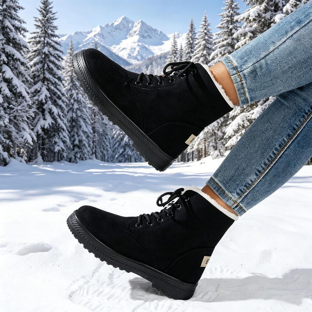 Winter Damen Schneestiefel Leicht und Rutschfest Warme Stiefel Outdoor Wanderschuhe