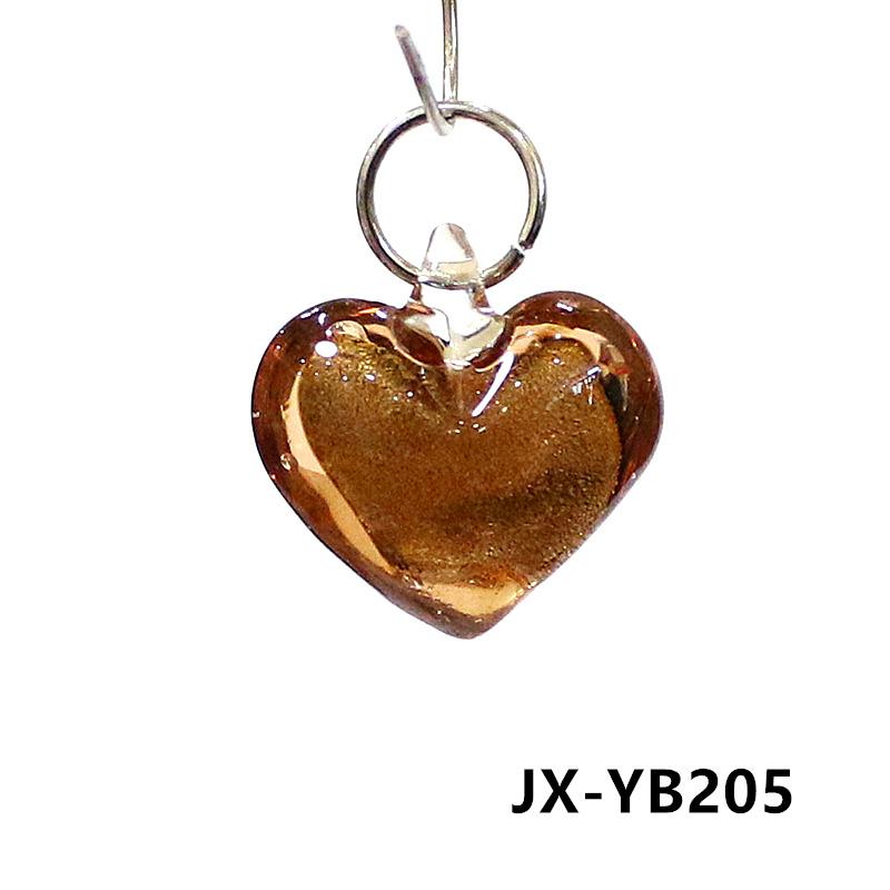 2 Stück Mini Glas Herz Form Anhänger Winzig Süß Liebe Anhänger Für DIY Bastelbedarf Hochzeitsdeko Valentinstagsgeschenke für Freunde