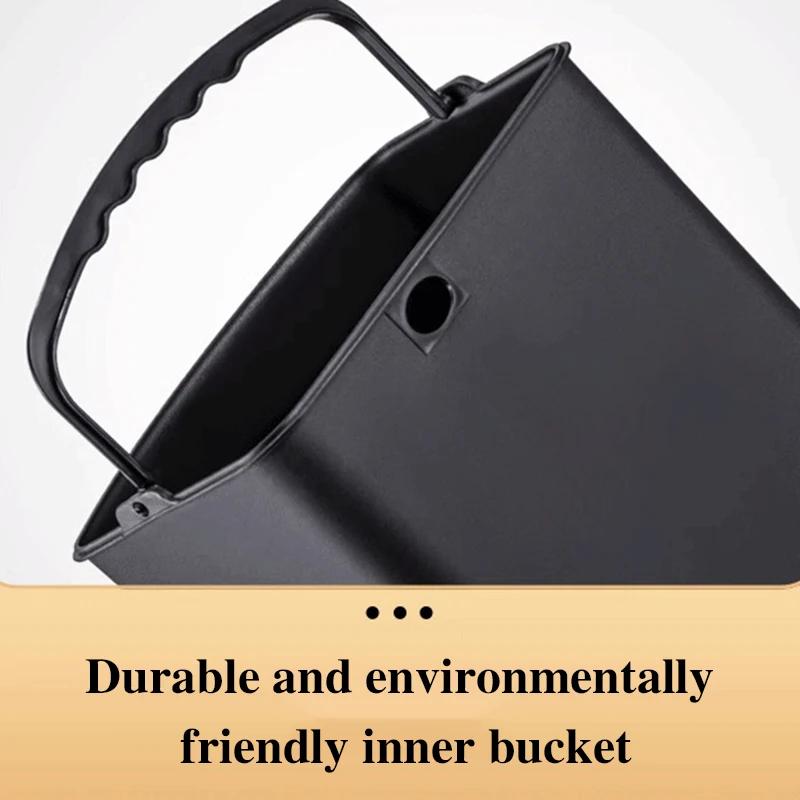 Kitchen Waste Bins Stainless Steel Wastebin Foo Waste Disposal Baskets Anti Odor Garbage Bin Office Wastebasket Large Capacity