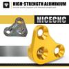 NICECNC Gold Pipe Support Bracket Exhaust Mounting Bracket with Bolt Compatible with Suzuki DRZ400S DRZ400SM 2000-2024 Motorcycle Exhaust Bracket See