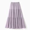 Elegant Pleated A-line Midi Skirt