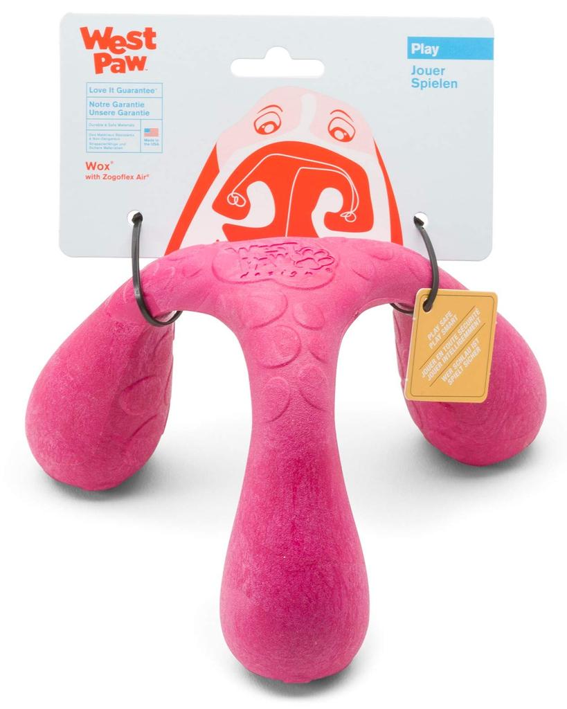 West Paw Zogoflex Air Wox Dog Currant Toy, (Dark Pink)