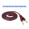 1.5m Stereo Audio Cable 3.5mm 1/8" Male To Dual 6.35mm 1/4" TS Male Plug