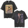 Britney Spears 2000 Tour Vintage Wash Double-Sided Oversized T-Shirt, Unisex Y2K Pop Fan Streetwear Tee, 100% Cotton Casual Short Sleeve Top