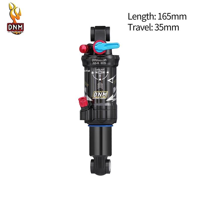 

DNM AO39RC bicycle rear shock absorber 165/190/200mm three-stage locking dual air shock absorber with damping adjustment 165x35mm