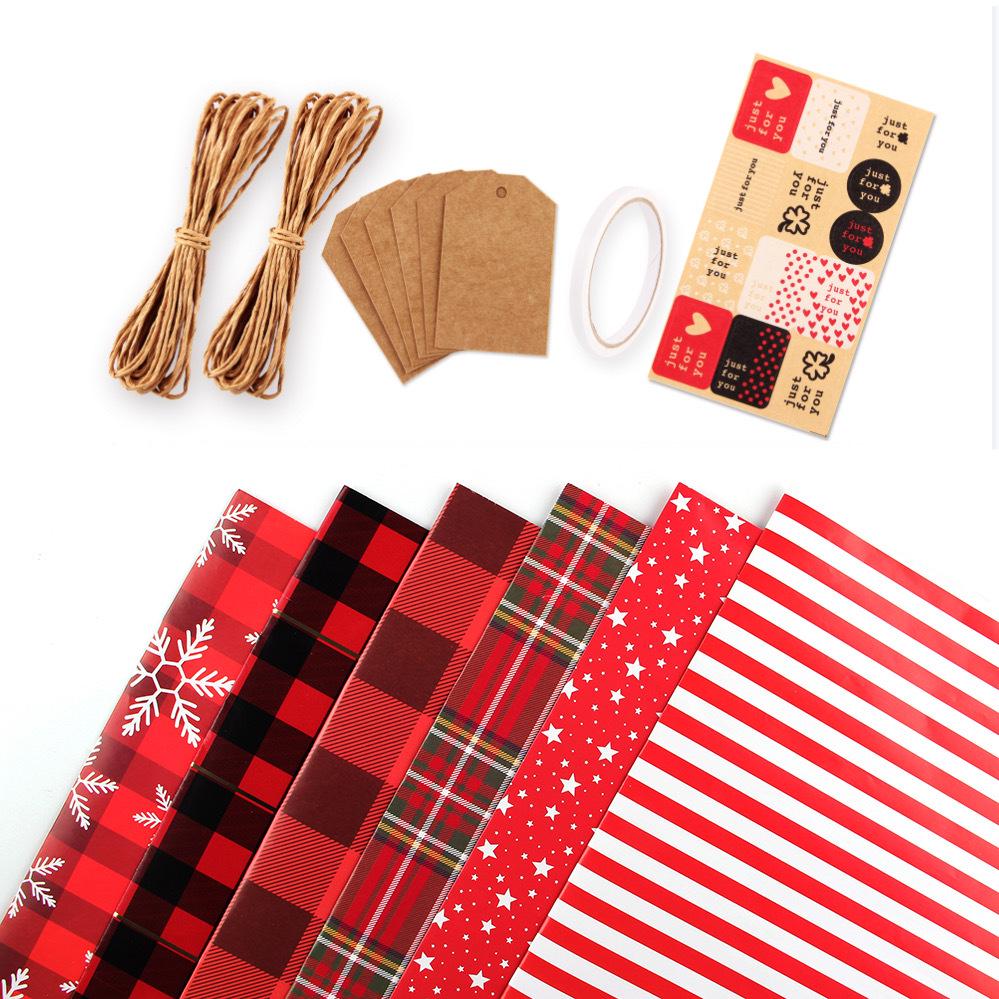 Plaid Gift Wrapping Paper for Christmas, Valentine's, Birthdays & New Year