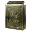 Large Weatherproof Outdoor Letterbox Aluminum Metal Post Box Decorative Mail