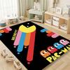 Pac-Man Game Theme  Rug Non-Slip Round Carpet Gaming Room Bedroom Living Room Floor Mat Decoration
