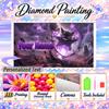 Personalized Gengar Diamond Art Custom Name 5D Diamond Painting Full Drill DIY Craft