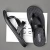 Mode Sommer Neue Designer Zehensandalen für Herren Mode Lässig Krokodilmuster Outdoor Wasserdicht Sandale Schwarz Leder Hausschuhe Schuhe Mann