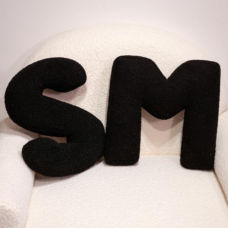 26 English Letters Plush Toy Cartoon Cushion Stuffed Doll Decoration Bedroom