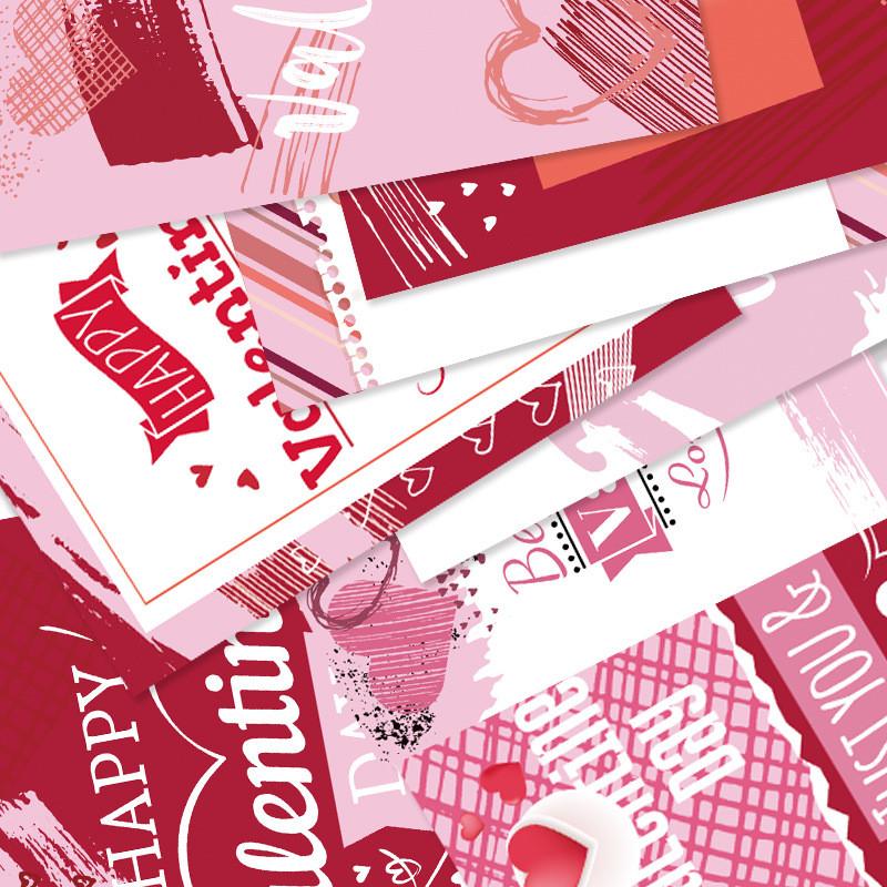 Day Valentines Party Decor Wine Bottle Labels With 36pcs For Romantic Events