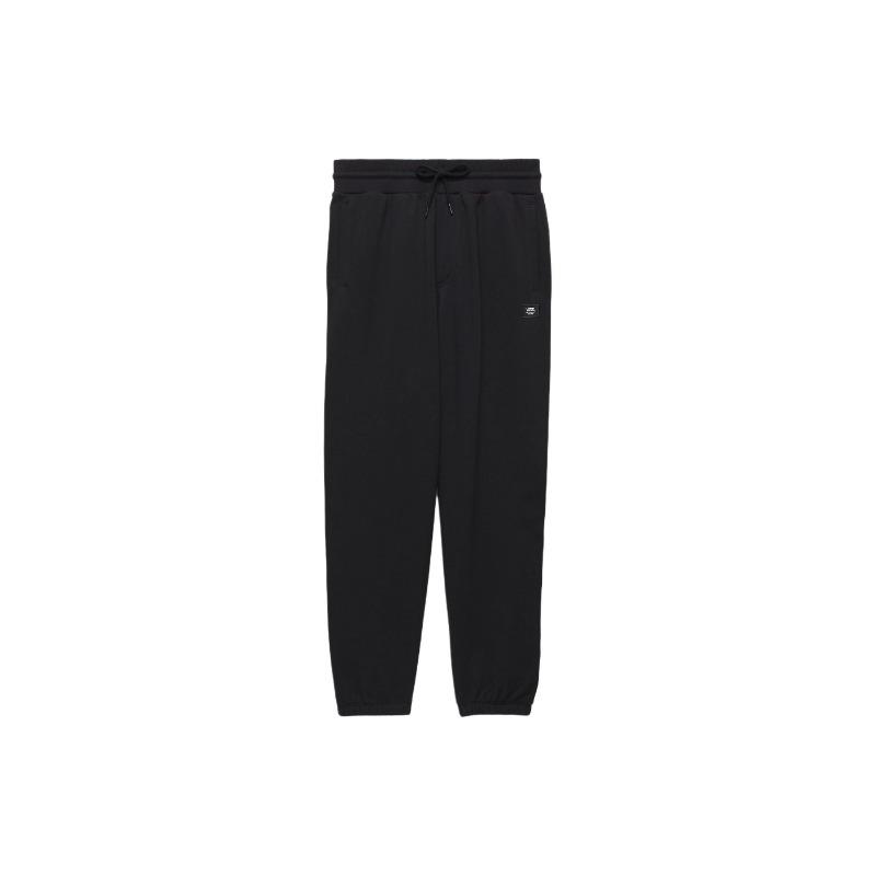 Vans Oryginalne Standardy Jednolity Kolor Luźny Krój Dzianinowe Spodnie Jogger Męskie Spodnie Czarne VN000G6HBLK