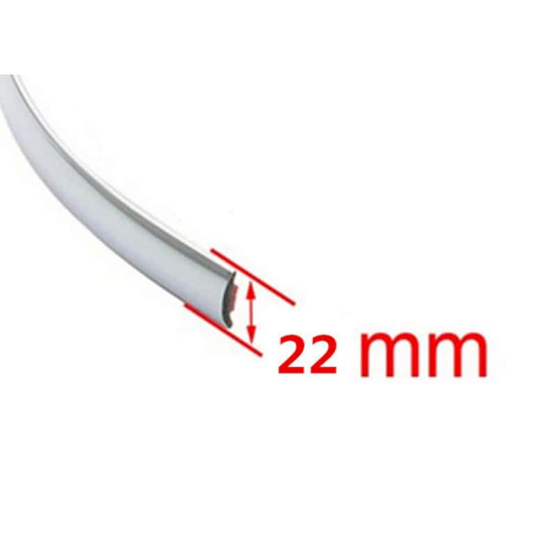 5M Exterior Car Chrome Body Strip Bumper Auto Door Protective Moulding Styling Trim