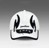 Cappellino da Baseball Vintage in Cotone con Visiera Curva Unisex Ricamo Lettere Color Block Cappello Casual da Esterno Moda