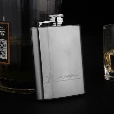 Flasque portable en acier inoxydable de 4 oz
