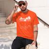 2026 New Model Unisex Summer Casual Crew Neck Tshirt With Mountain Comp Graphic Cotton Regular Fit Solid Color Unisex Clothing Comfor