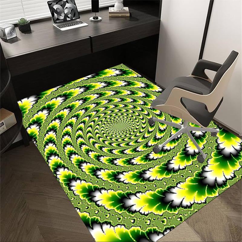 1PC Vortex Pattern Extra Large Non Slip Floor Carpet, Office, Family, Bedroom, Studio   Large Area Rug Indoor Rugs, , Vibrant Colors