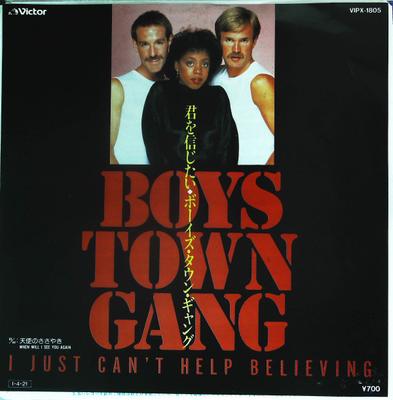 7inch Record BOYS TOWN GANG - I Just Can't Help Believing VIPX1805 Victor 1983 Japan Dance & Electronica Used