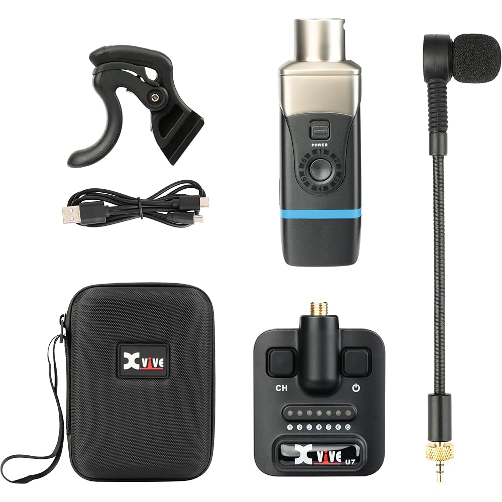 Xvive Xvibe U7 Saxophone and Trumpet Wireless System Wireless System XV-U7/SAXTP