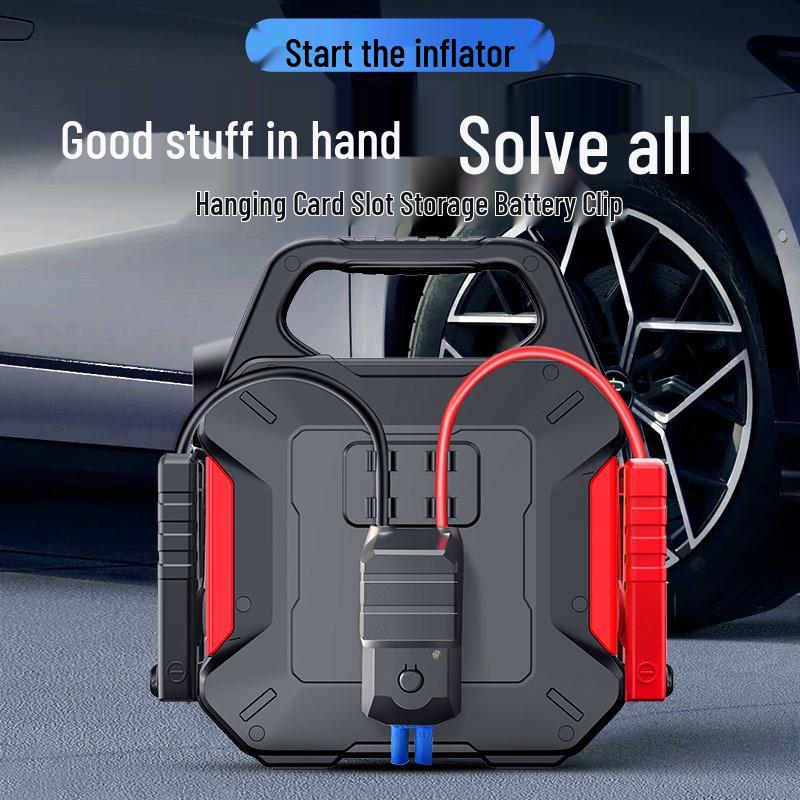 High-Capacity Car Emergency Jump Starter & Inflator