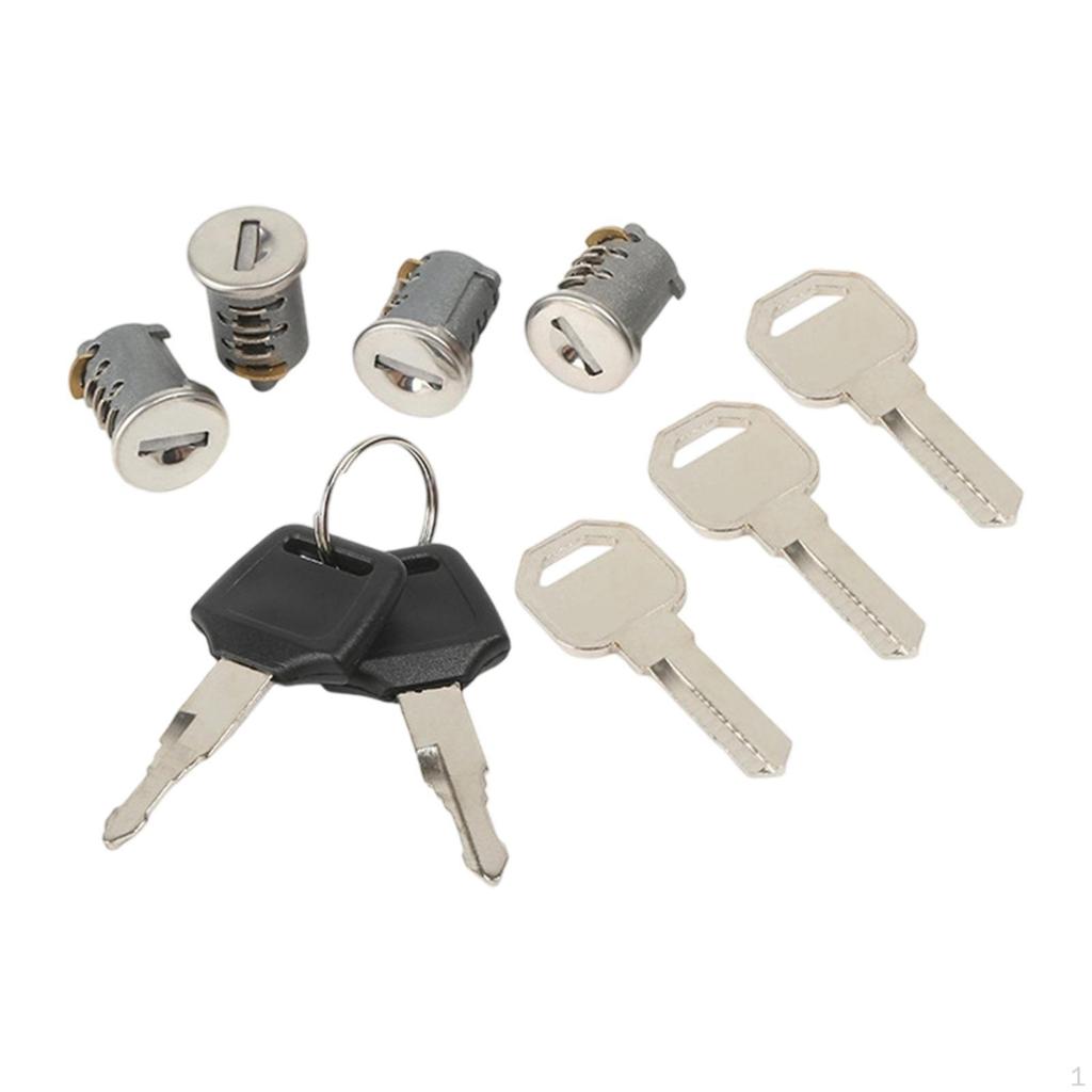 Car Roof Core Kit Auto s with Key Zinc Alloy Rustproof Fixed Lock Cylinders for Cross Bar Racks