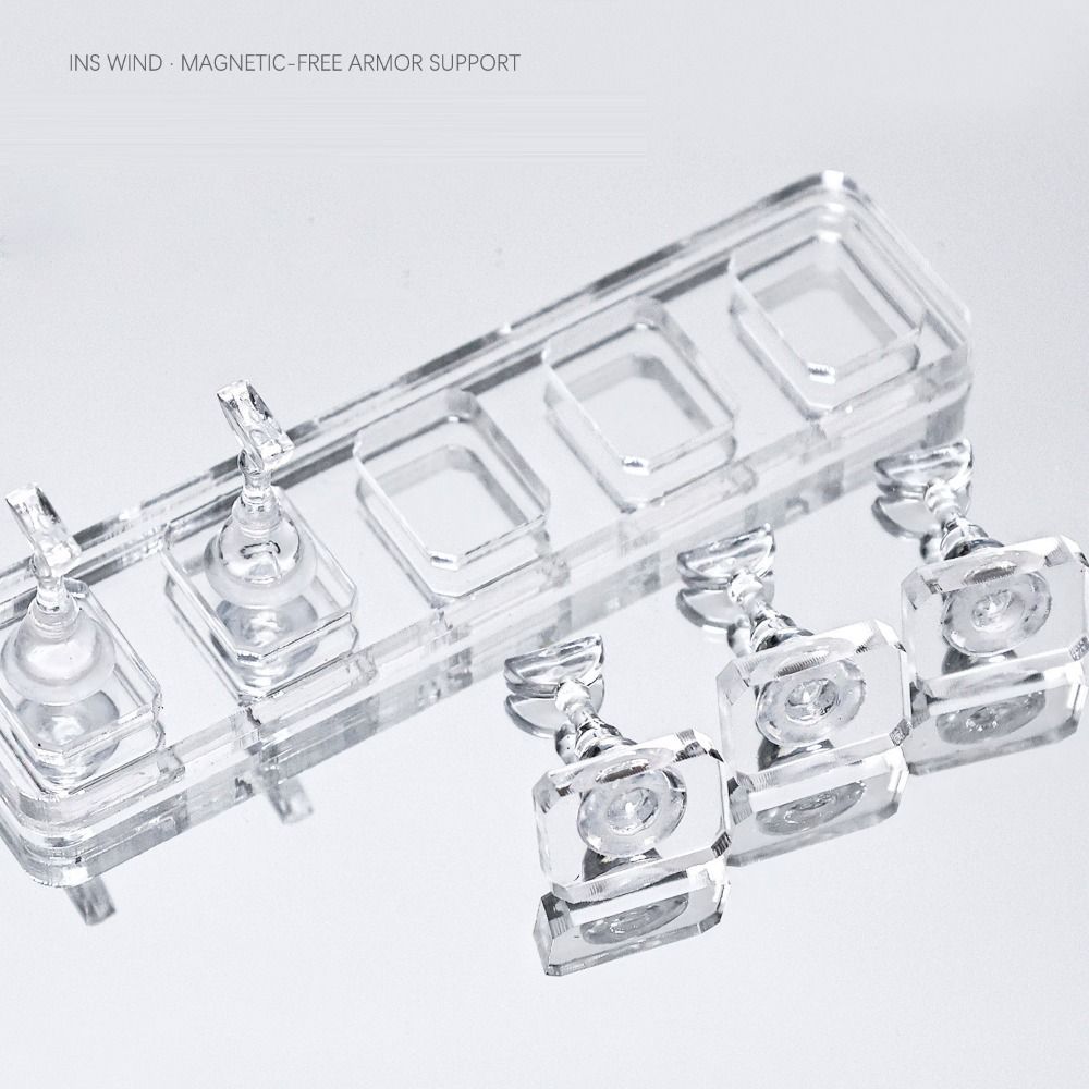Transparent Nail Practice Base Tray Acrylic Nail Display Board  Manicurist Training