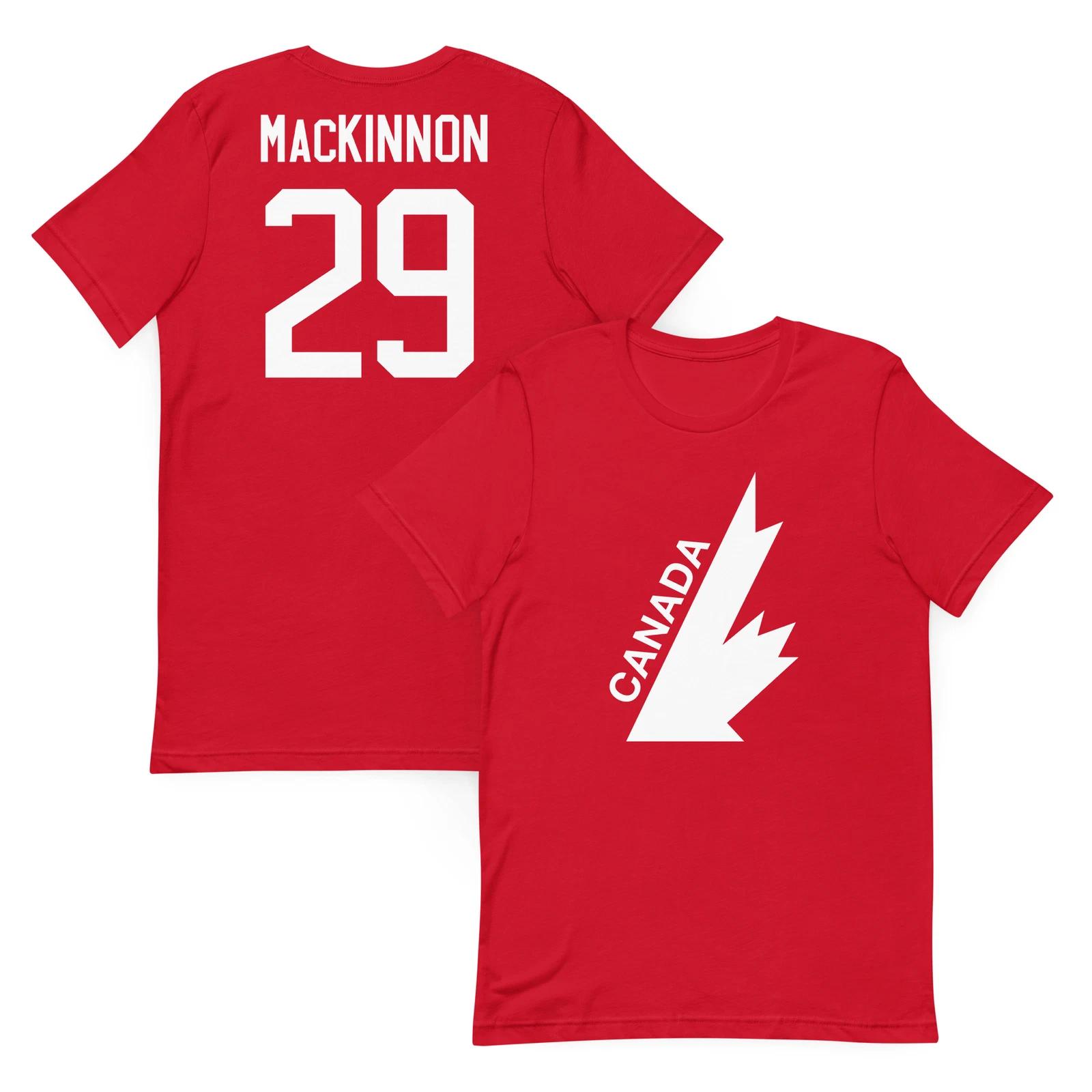 Retro Team Canada Nathan MacKinnon 29 Jersey T-Shirt 4 Nations Faceoff 4XL