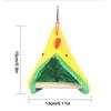 Wooden Triangular Bird Hammock for Cage Hanging Warm Resting Nest Perch for Cockatiels Parakeets Parrot Birds Cage Accessories