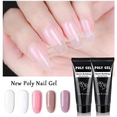 30 g UV Poly Gel Crystal Extension Builder Polygel Nail Art Gel Lacquer Jelly Acrylic Builder