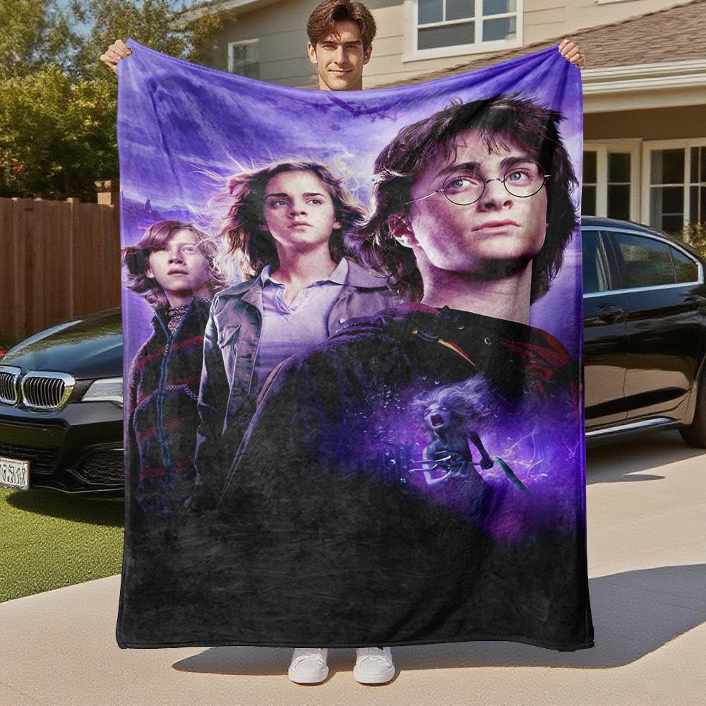 1pc Harry Potter,Hogwarts,Magic Outdoor Flannel Throw Blanket All Season Soft Warmth,Home Decor 1031213