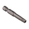 Magnetic Five Point For Torx Bit 50mm 14 Hex Shank with Hole for T8 T40 Sizes