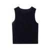 LANCY Elegant French Triacetate V-Neck Tank Top