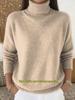 2026 Autumn/Winter Women's High Neck Solid Knit Sweater