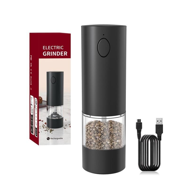 Kitchen Electric Pepper Grinder Storage Set Adjustable Coarseness Electric Grinder Sea Salt Automatic Grinding Machine