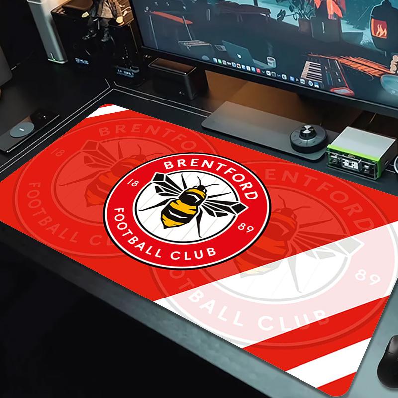Brentford FC Color Mouse Pad Large Gaming Table Cushion Non-slip Laptop Tablet Big Mousepad XXL Mat Mini PC Playmat With Lock Edge